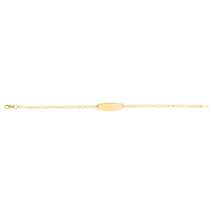 Children's 14K Yellow Gold ID Bracelet